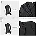 APTRO Men's Luxury Full Length Wool Trench Coat Long Wool Overcoat Winter Windbreaker 1817 Grey M