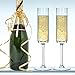 Champagne Flute Elegant Hand Blown Wedding Champagne Flutes Glasses Lead-free 4/pack
