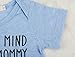 IU Newborn Baby Got My Mind On My Mommy Short Sleeve Funny Bodysuits Rompers Outfits, Short Sleeve Babysuit, Baby Shower Gift,Blue,70/3-6Months