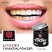 Activated Charcoal Teeth Whitening Powder Organic Natural Tooth Whitener Stain Remover Black Toothpaste for Sensitive Teeth Safe on Gums & Enamel Non-Abrasive Raw Coconut Shell Food Grade