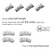 8 Pieces Premium Double Magnetic Eyelashes Extension Set, Full Size and Half Size Ultra Thin Magnetic Lashes – 3D Natural Look (2 pairs with Stainless Steel Tweezers)