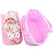 Kaydora 10 inch Full Silicone Reborn Baby Lifelike Blonde Hair Girl Dolls with Cradle