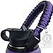 Gearproz Paracord Handle for Wide Mouth Water Bottles - Compatible with Hydroflask, Iron Flask, Thermoflask, Takeya, 12 to 64 oz - Reusable Water Bottle Accessories Handle Survival Cord (Purple)