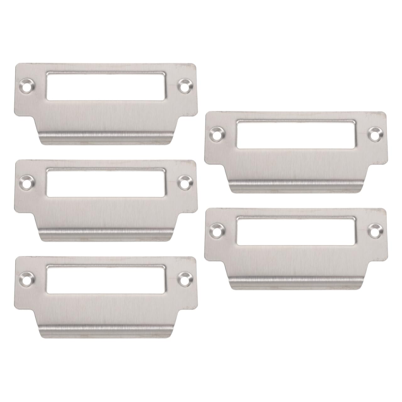 YARNOW 5 Pcs Door Security Strike Plate Mortice Lock Plates Stainless Steel Strike Plate for Home