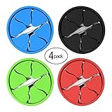 Alritz Tangle-Free Earbuds Holder Case, Portable Silicone Headphone Earphone Cable Organizer Cord Wrap Winder, 4 Color Pack
