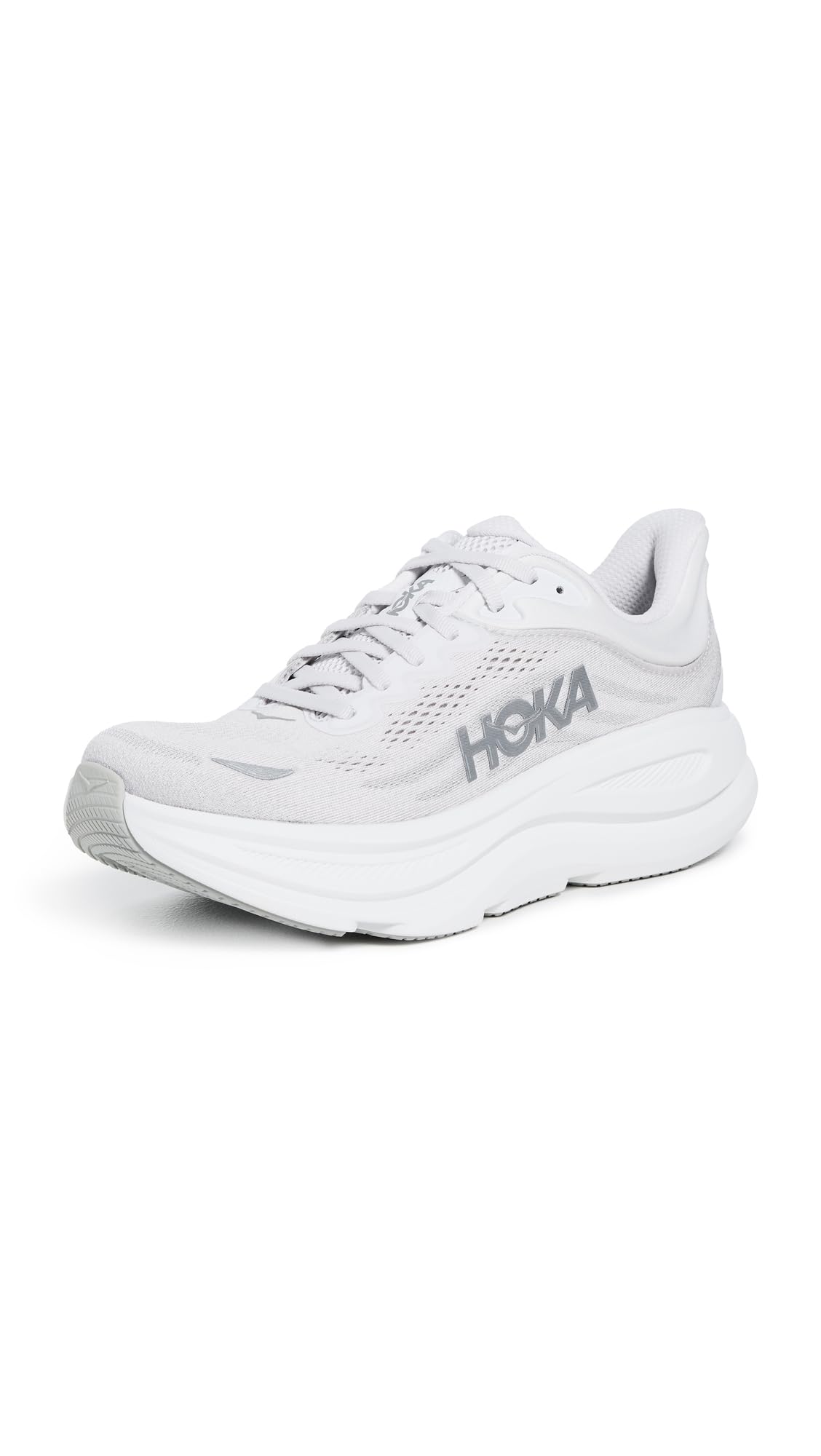 Hoka Women's Bondi 9 Stardust/Silver 8.5 Wide Image