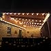 LE 25ft Globe String Lights with 25 Clear G45 LED Bulbs, Warm White, Plug in Dangling Café Bistro Light, Decorative Bulb String Light for Patio, Party, Pergola, Backyard, Garden, Porch and More