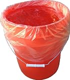 STARK 5 Gallon Bucket Liner for Marinading and Brining - Disposable Pail Liner 25 per roll (25)