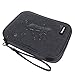 Damero USB Flash Drive Bag for SD Cards, Memory Cards/Waterproof External Hard Drive Case (Large, Black)