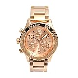 NIXON Quartz Stainless Steel Watch, Color:Rose Gold-Toned (Model: A037-897)