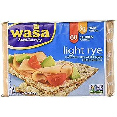 Light Rye Crispbread – 9.5 Oz Pack Of 12, Non-GMO, Fat-Free, Rye Crackers