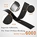 Self Adhesive Hook and Loop Tape Roll 40 Feet x 0.8 Inch Fabric Fastener Mounting Tape by Holotap Adhesive Fastening Strips (Black, 0.8 in)
