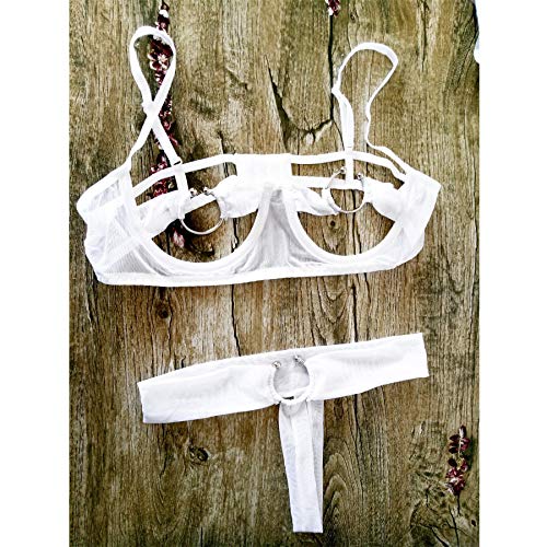Forny women open cup bodysuits sexy lace lingerie bikin…