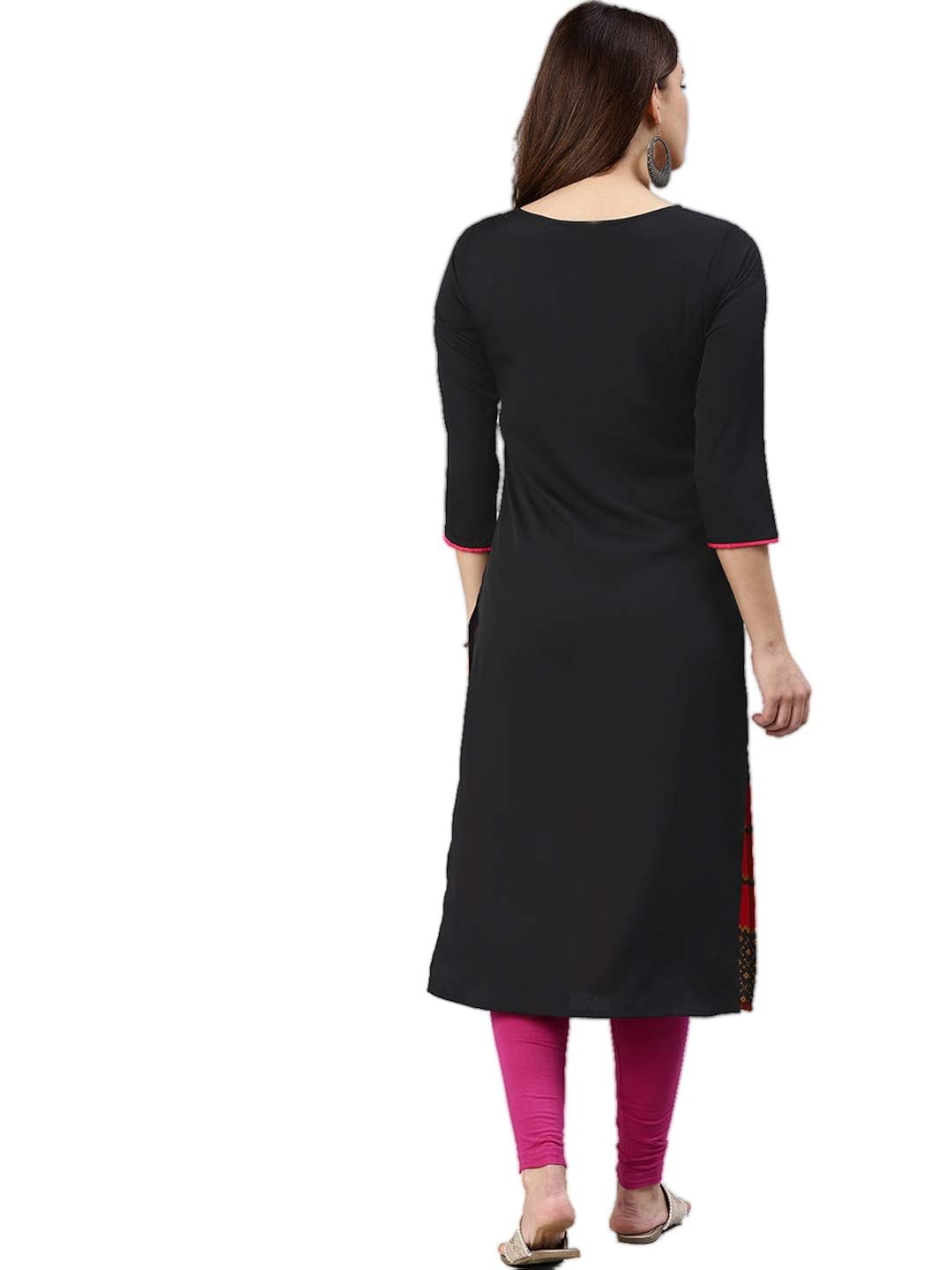 vaamsi crepe digital printed kurti(vpk1577_black_free size)