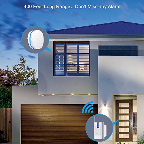 Wireless Door Open Chime, Govee Door Sensor Chime with LED Indicators(400FT Operating Range, 36 Chime Tunes, 5 Volume Levels), Home Security System Open Sensor Alarm for Door/Window/Drawer/Safe Box