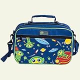 Insulated Lunch Bag - Multi-Compartment Bento Box Carrier Tote - Galaxy Design for Kids/Adults