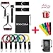 BOOCOSA Resistance Bands - 17 pcs With Door Anchor, Ankle Straps, Handles,Starter Guide And Carrying Bag For Chest Shoulders Back Leg Abs Biceps Triceps Workout By (Heavyweight) (Heavyweight)