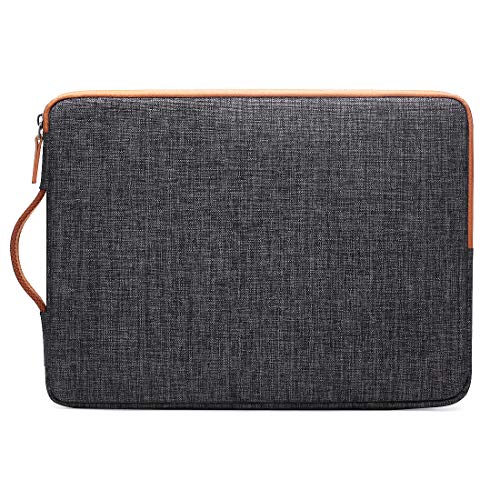KIZUNA Laptop Sleeve 15.6 Inch Water-Resistant Computer Case Hand Bag for 15.6" Lenovo Yoga 730|Chromebook/Ideapad 330S/ThinkPad T580/15.6" HP EliteBook 755 G5/ASUS ROG Zephyrus S (GX531)/Acer, Brown
