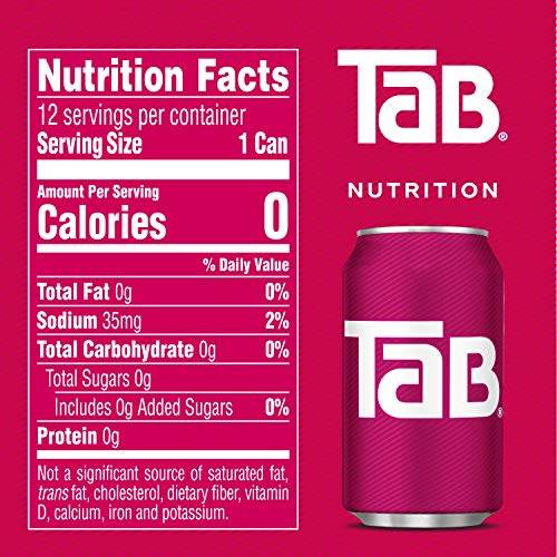 TaB Diet Cola Soda, 12 Ounce (12 Cans) - Thumbnail 3