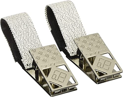 e.x.p.japon ブランケットクリップ SV-ブラックラメ 金属製 ベビーカー用クリップ ベビーひざ掛けクリップ 2本入り e-bcp08sv
