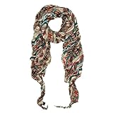 Multi Color Long Chervon Zig Zag Aztec Tribal Mix Style Scarf