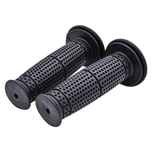 KaTur Sport Bike MX Motorcycle Motocross Black Rubber Gel Handle Bar Handlebar Grips 7/8" for ATV Motorcycle Harley Davidson Suzuki Honda Kawasaki Yamaha (Black) - Thumbnail 3