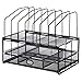 Amazon Basics Mesh Seven Slot File Organizer, Black