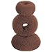 Mudder 3 Pieces Donut Bun Maker Hair Bun Maker Ring Style Bun Maker Set for Chignon Hair Includes Large, Medium and Small (Light Brown)