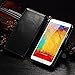 Note 3 Case, Galaxy Note 3 Case, Joopapa Note 3 Wallet Case,Pu Leather Case Magnet Wallet Credit Card Holder Flip Cover Case Built-in 9 Card Slots & Stand Case for Samsung Galaxy Note 3 N9000 (Black)