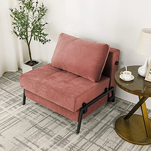 Vonanda Sofa Bed, 2in1 Sleeper Chair Bed, Velvet Convertible Chair