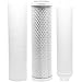 Replacement Filter Kit Compatible with Vertex PT 4.0 RO System - Includes Carbon Block Filter, PP Sediment Filter & Inline Filter Cartridge - Denali Pure Brand