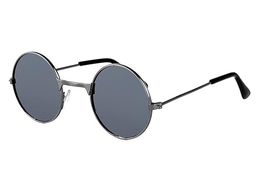 Alsino Hippie Sonnenbrille Kinder Kids Steampunk mit runden Gläsern Retro Kindersonnenbrille K-120