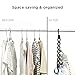 IPOW 6 Pack Magic Hanger Heavy Duty Plastic Closet Space Saving Hanger Wardrobe Clothing Cascading Hanger Organizer for Easy, Wrinkle-free Shirts, Pants, and Coats