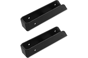 LOPUNER 1 Pair Scale Holder: Wall Mounted Rack for Body Weight Scales - Acrylic Bathroom Weight Plate Wall Holder Bracket for