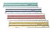 Yosogo 6 Inch Transparent Plastic Rulers Pack of 12 Premium Quality in Yellow, Green, Red and Blue
