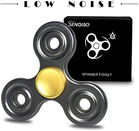 SENQIAO Hand Spinner Fidget Toy With 360 Spinner High Speed Bearings Zinc Alloy Ultra Durable Build ,Super Silent (Dumb)