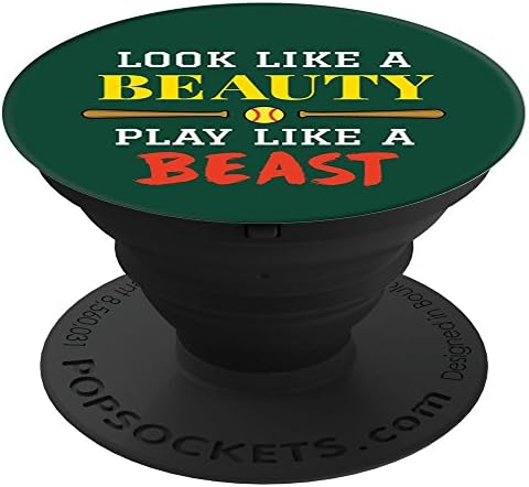 Brave New Look Look Like A Beauty, Play Like A Beast - Softball PopSockets Stand for Smartphones and Tablets
