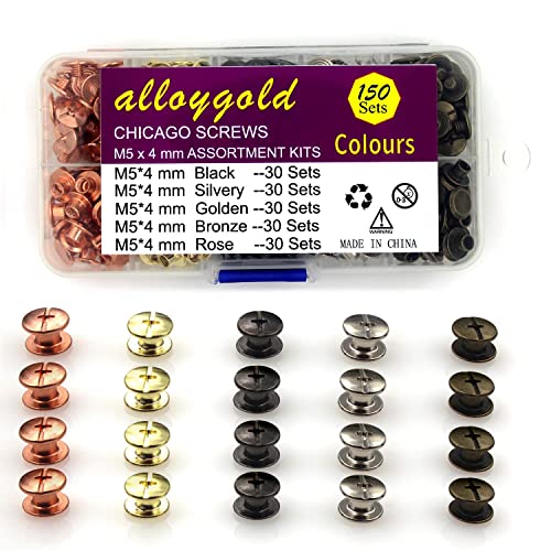 Rose Gold Chicago Screw Kit （inclubing 200 Sets M5*15mm and 200 Sets M5*20mm）