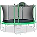 Merax 14FT 12FT Trampoline with Safety Enclosure Net, Basketball Hoop and Ladder - BV Certificated – Basketball Trampoline (14 Feet)