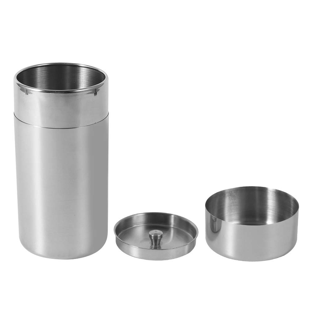 Fdit 304 Stainless Steel Sealed Tea Caddy Home Kitchen Canisters For Tea Coffee Sugar Storage For Hunting Fishing Camping Adventure(1#)