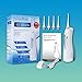 SmarToiletries Water Flosser Professional Cordless 3-Mode Rechargeable Waterproof Oral Irrigator High Capacity Water Tank 4 Jet Tips … (Classic White)