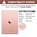 iPad Keyboard Case for iPad 2018 (6th Gen) - iPad 2017 (5th Gen) - iPad Pro 9.7 - iPad Air 2 & 1 - Thin & Light - 360 Rotatable - Wireless/BT - Backlit 7 Color - iPad Case with Keyboard (9.7, Rose)