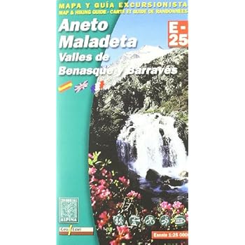 Aneto Y Maladeta - Mapa Y Guia 1:25000 (Mapa Y Guia Excursionista)
