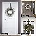 Finebaby Adjustable Wreath Hanger for Front Door, Christmas Soft Foam Pad Over The Door Hook Hanger for Front Door, Glass Door, Bedroom, Bathroom, Kitchen (1pack)