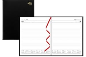 Letts of London® 2026 Standard Daily Planner, 12 Months, January to December, Day-Per-Page, Quarto Size, 10.25" x 8.25", Perf