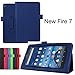 Fire 7 5th Generation Case,Mama Mouth PU Leather Folio 2-Folding Stand Cover with Stylus Holder for 7