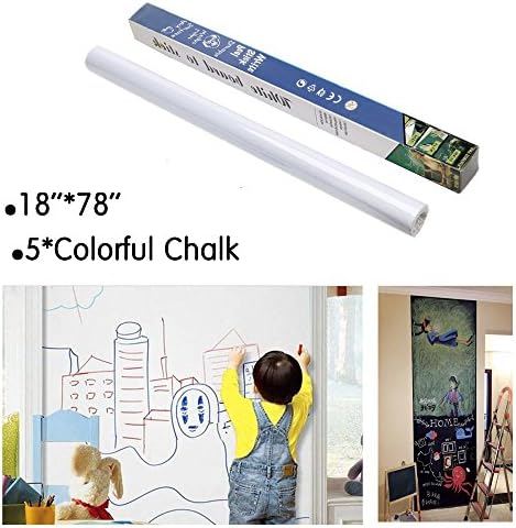 SEXYFROM Chalkboard Decal Wall Sticker Blackboard Contact Paper Vinyl Chalk Board Paint Alternative- White