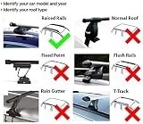 Summit SUM-003 Semi Universal Roof Bars Pair Aluminium 1.35m Silver view 2