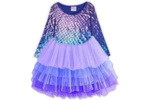 VIKITA Girls Dresses Winter Long Sleeve Party Gifts for Girls 3-7 Years