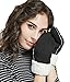 LETHMIK Womens Faux Suede Mittens Winter Cute Warm Thick Fleece Lined Gloves Black